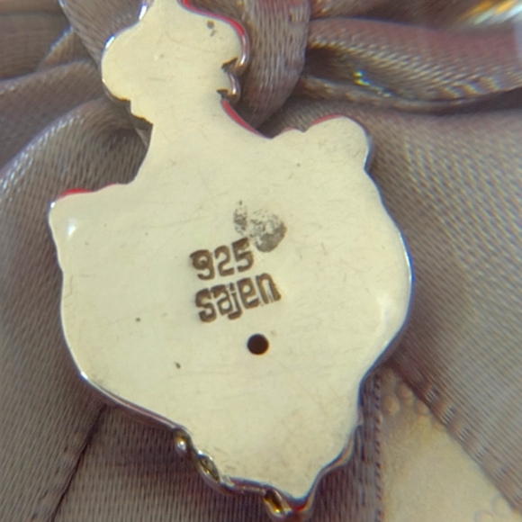 Sajan Crafted Sterling Silver Pink Polished Moonst - Picture 4 of 12